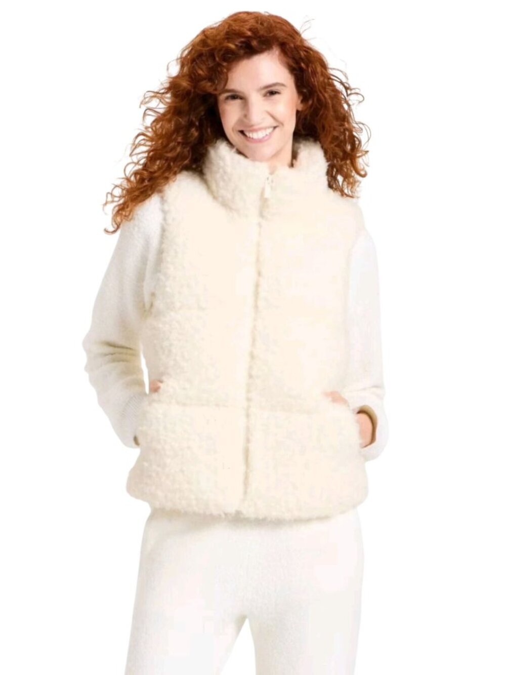 Universal Thread NWOT 2025 Faux Shearling Puffer Vest Size M